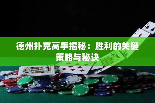 德州撲克高手揭秘：勝利的關(guān)鍵策略與秘訣