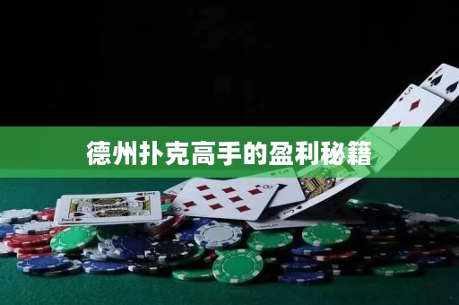 德州撲克高手的盈利秘籍