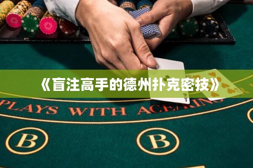 《盲注高手的德州撲克密技》